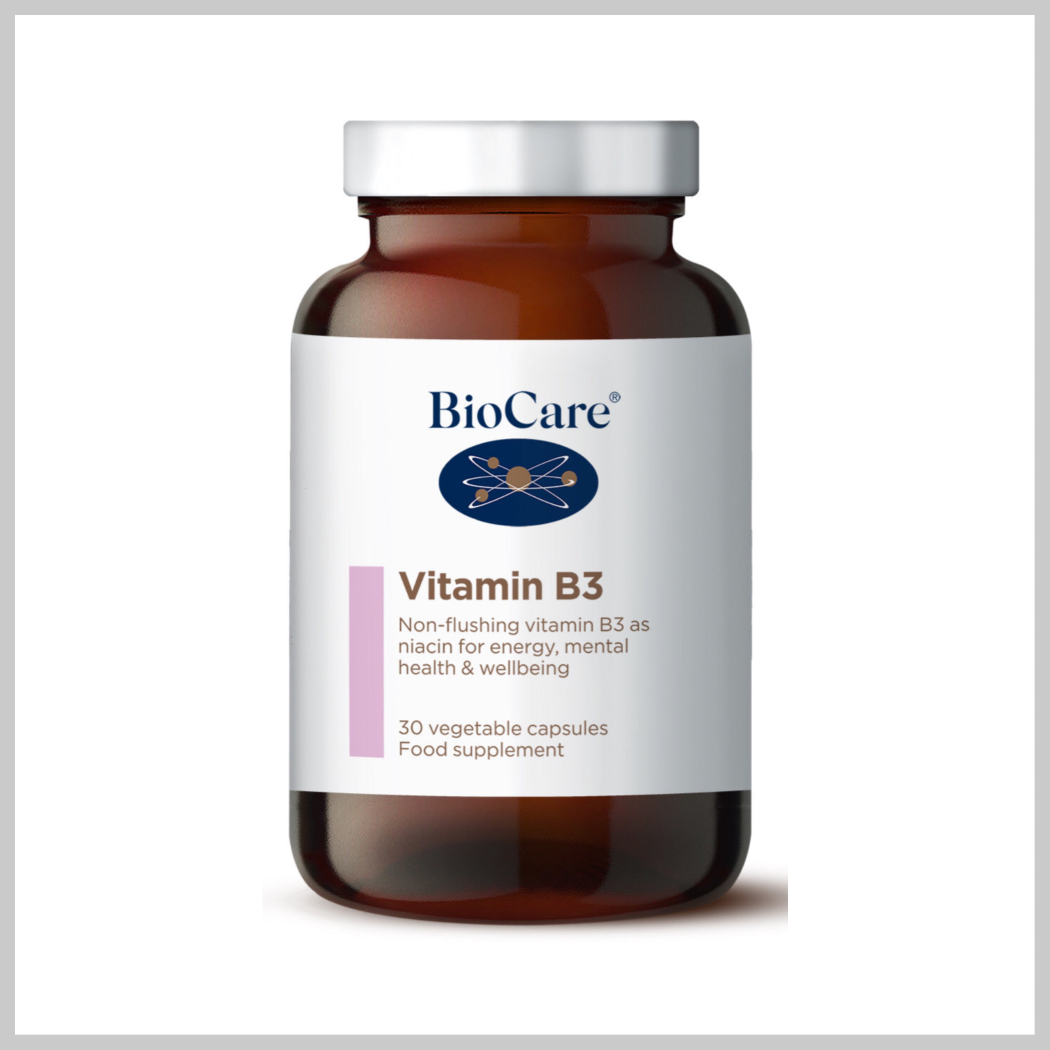 BioCare Vitamin B3 30 Veg Capsules