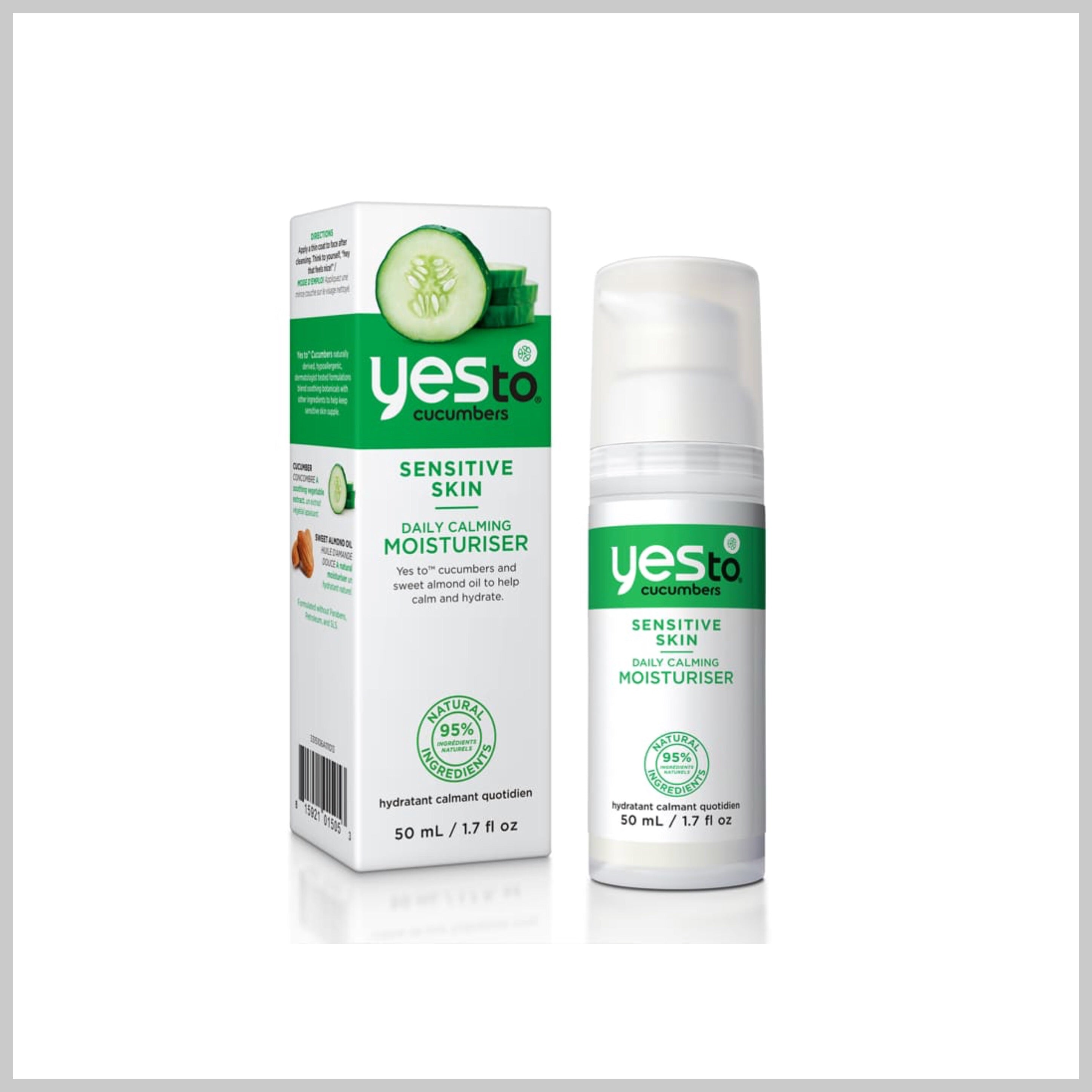 Yes To Cucumbers - Sensitive Skin Daily Calming Moisturiser 50ml