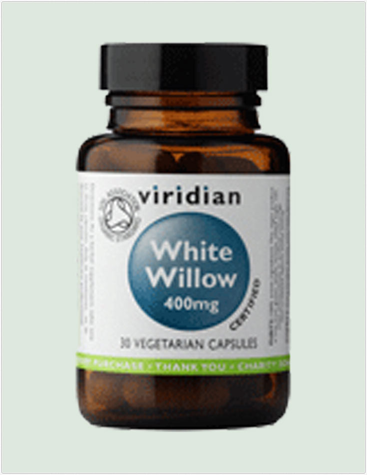 Organic Whire Willow Bark 400mg 30caps