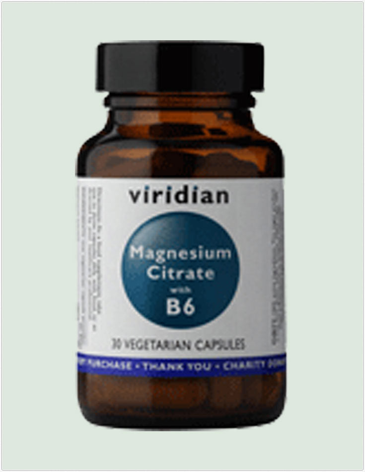 Viridian Magnesium Citrate with Vitamin B6 30 caps