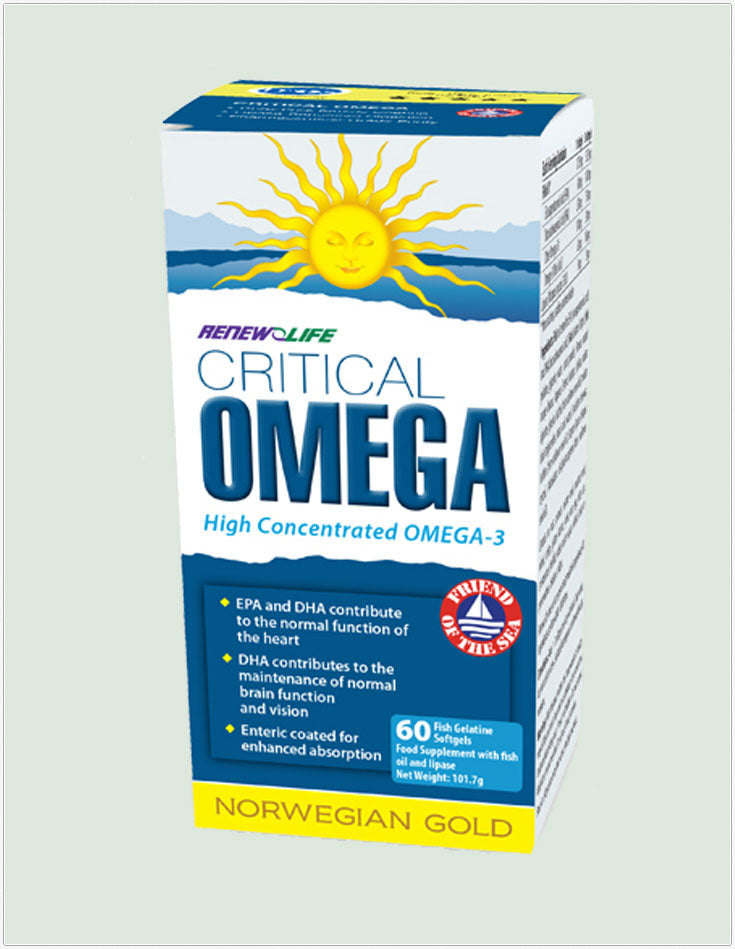 Norwegian Gold Critical Omega 60 fish gel