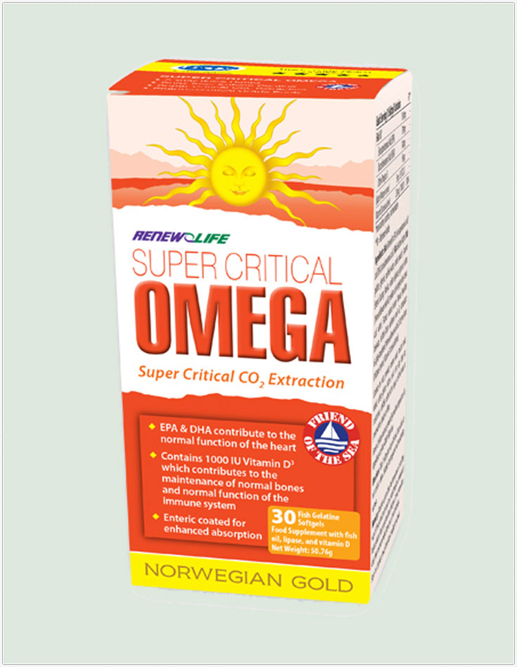 Norwegian Super Gold Critical Omega 60 fish gel