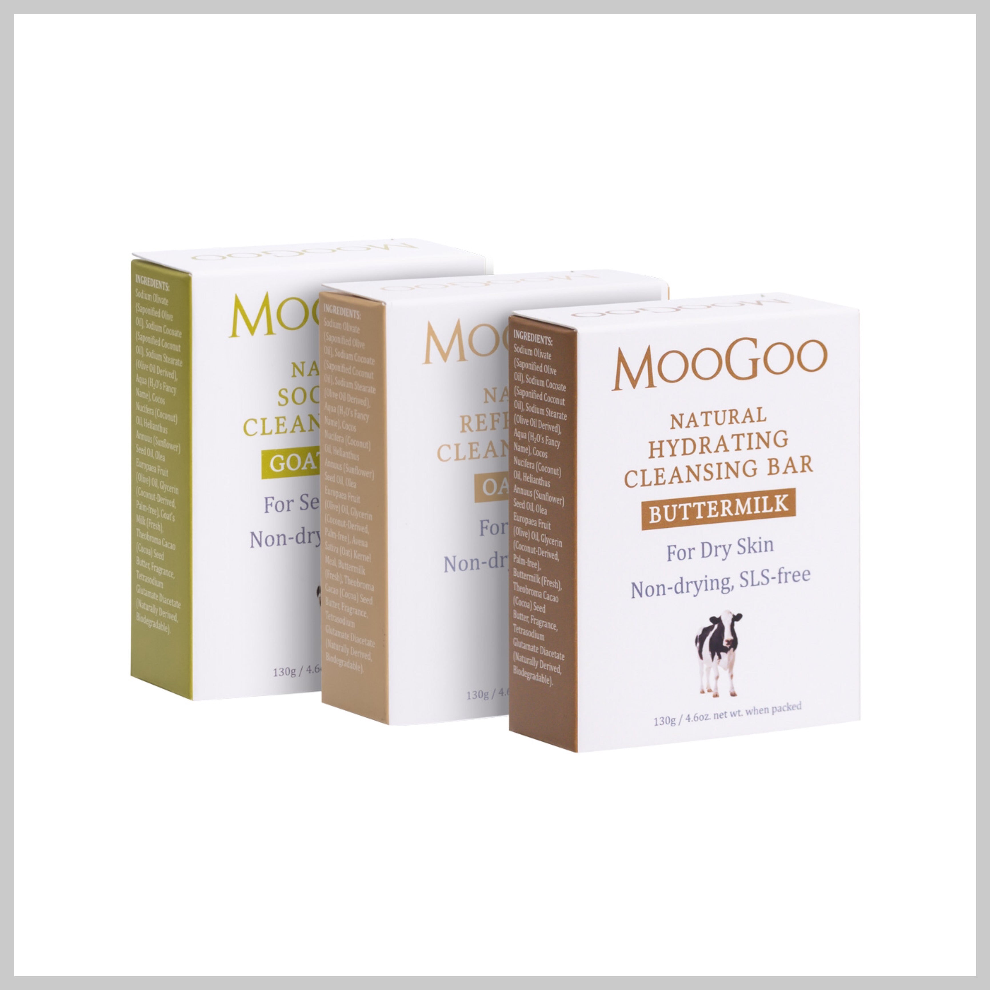 MooGoo Natural Cleansing Bar 130g