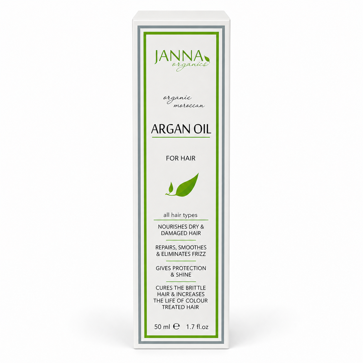 Janna Organic Moroccan Argan Oil For Hair 50ml