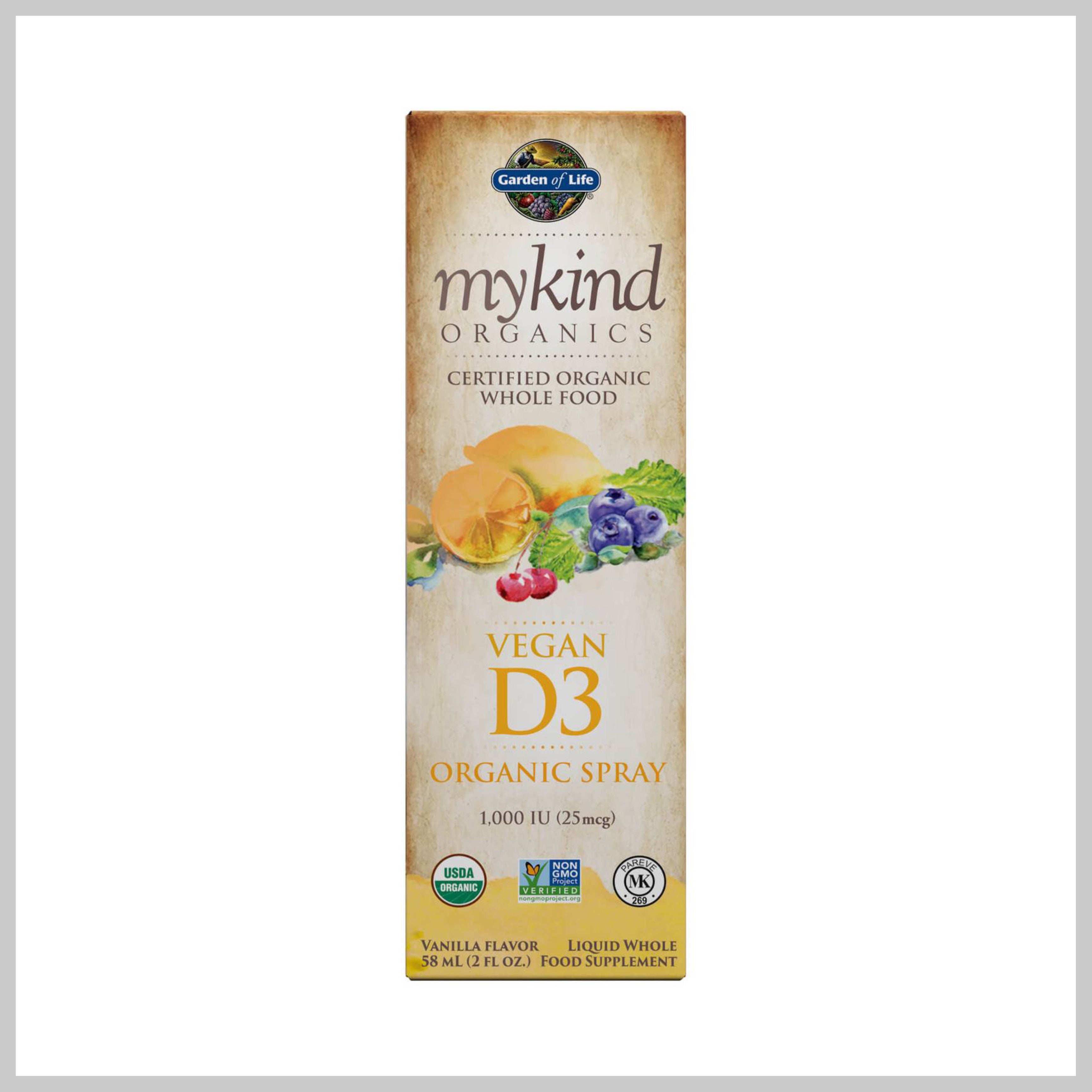 Garden of Life mykind Organics Vegan D3 Organic Spray