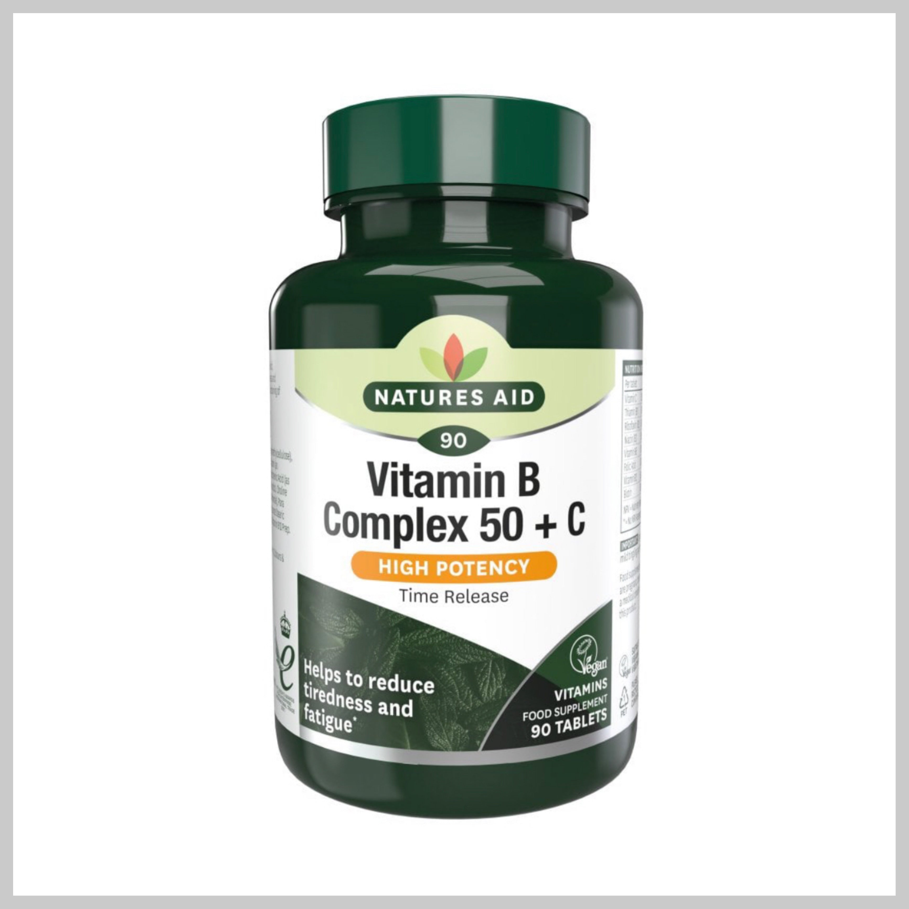 Natures Aid Vitamin B Complex 50 + C 90s