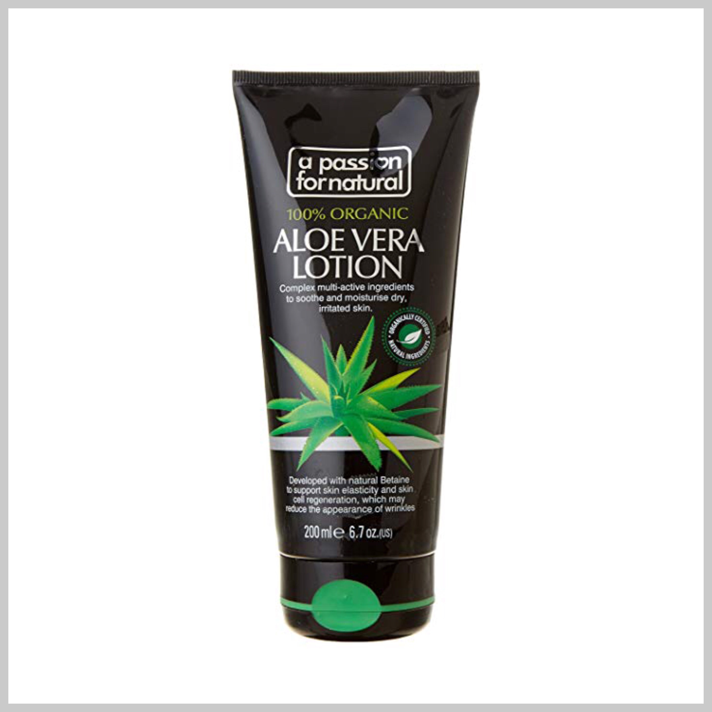 A Passion for Natural Aloe Vera Lotion