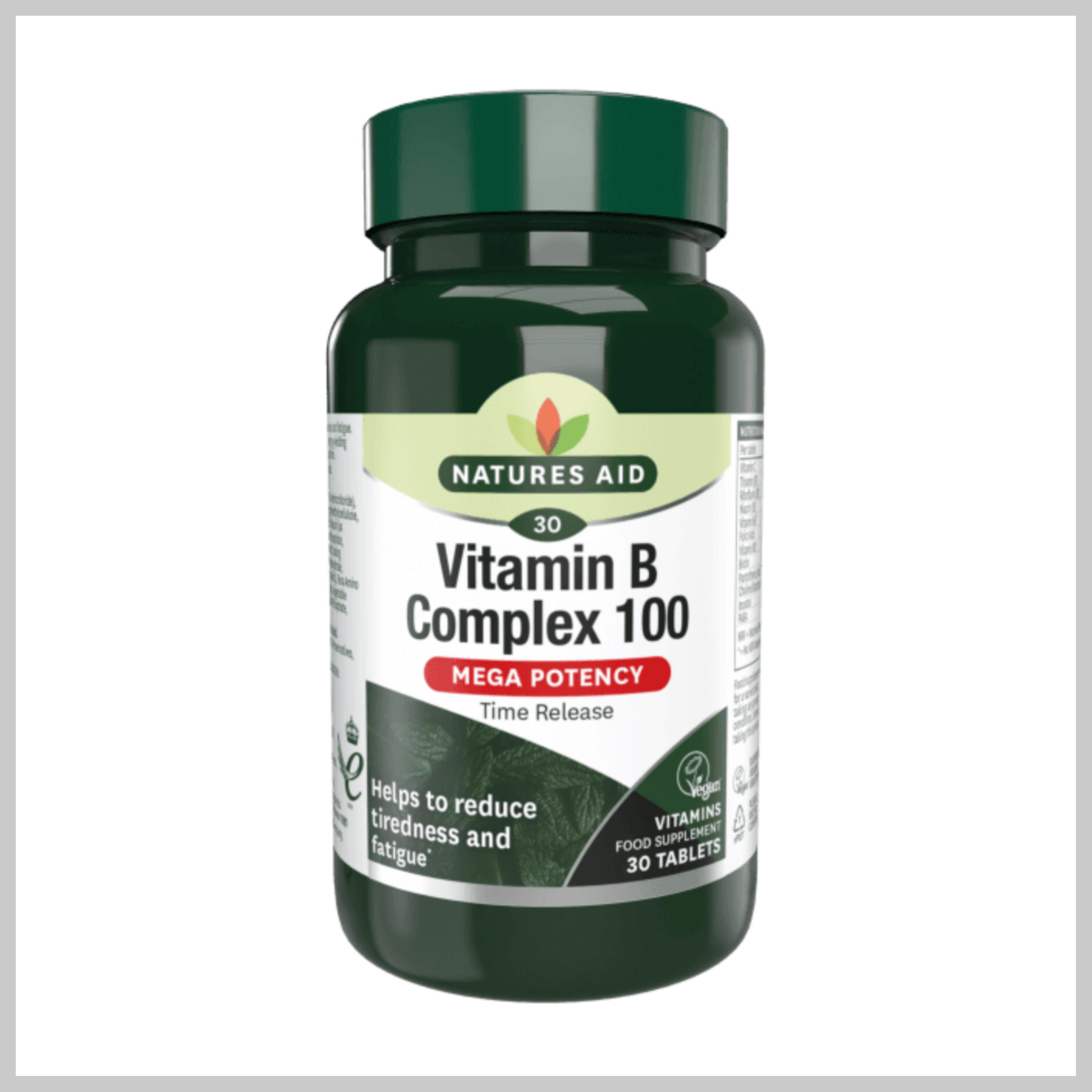 Natures Aid Vitamin B Complex 100 30s
