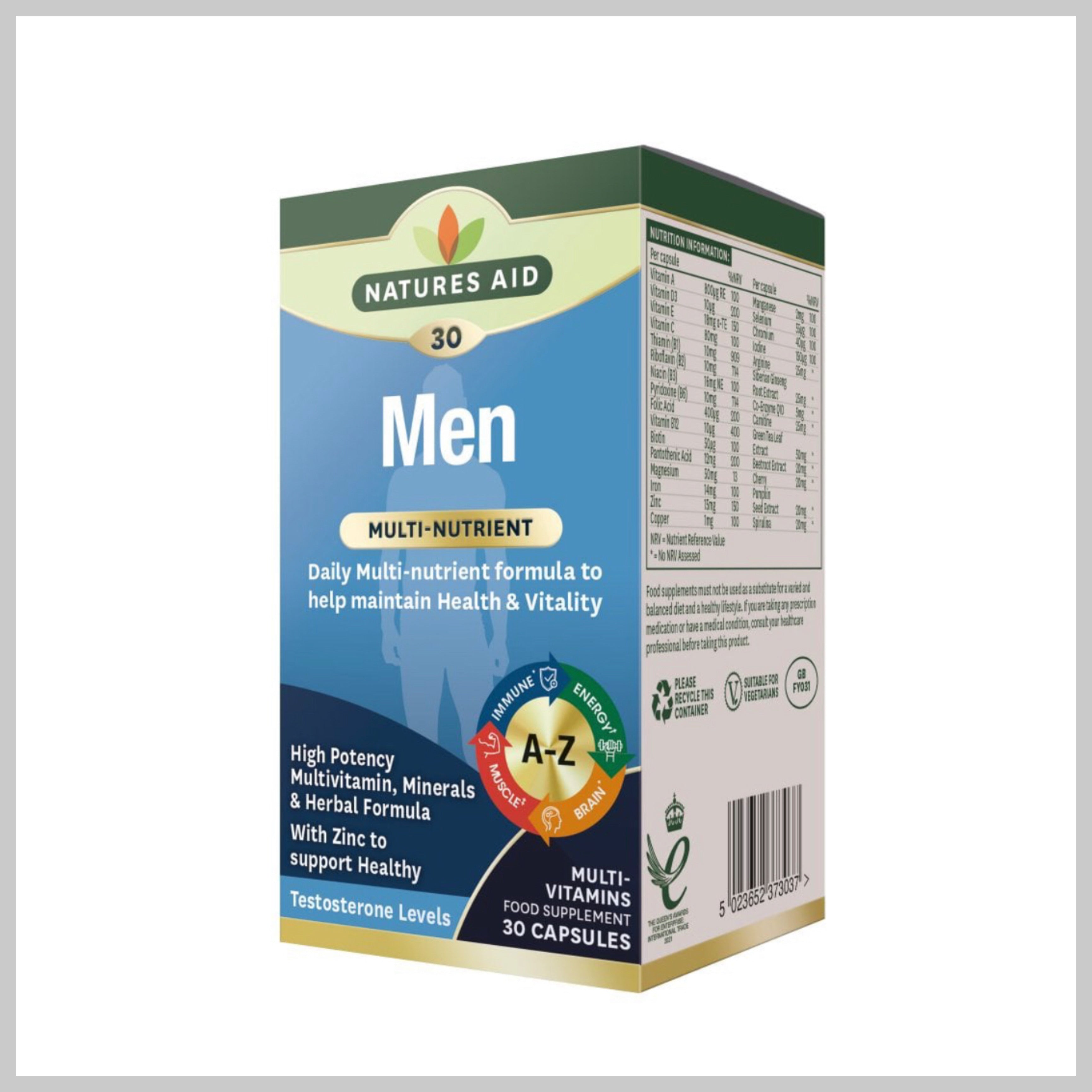 Natures Aid Men's Multi-Vitamins & Minerals