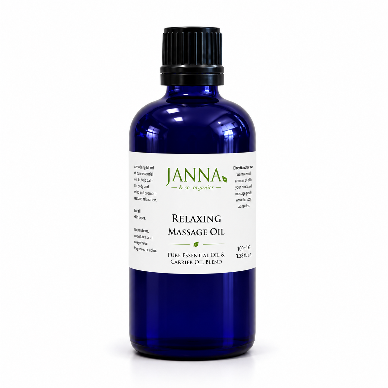 Janna Organic Relaxing Massage Oil 100ml