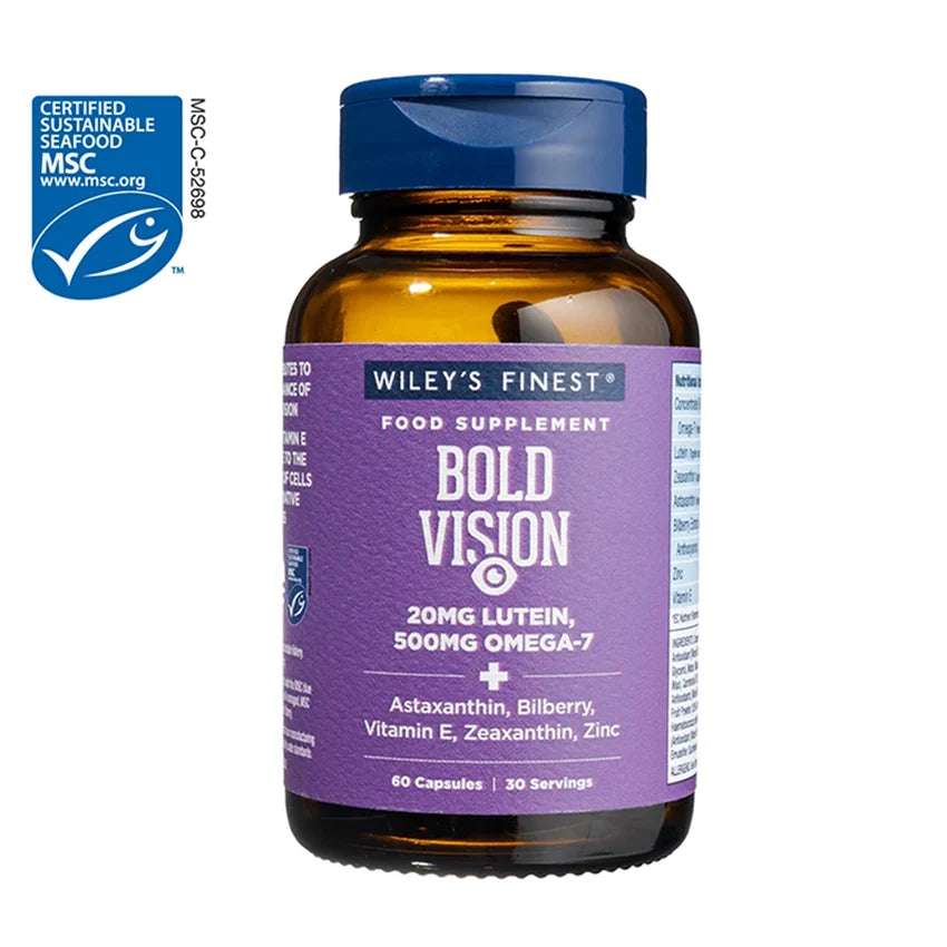 Wiley's Finest Bold Vision Omega-7 Fish Oil 60 Caps