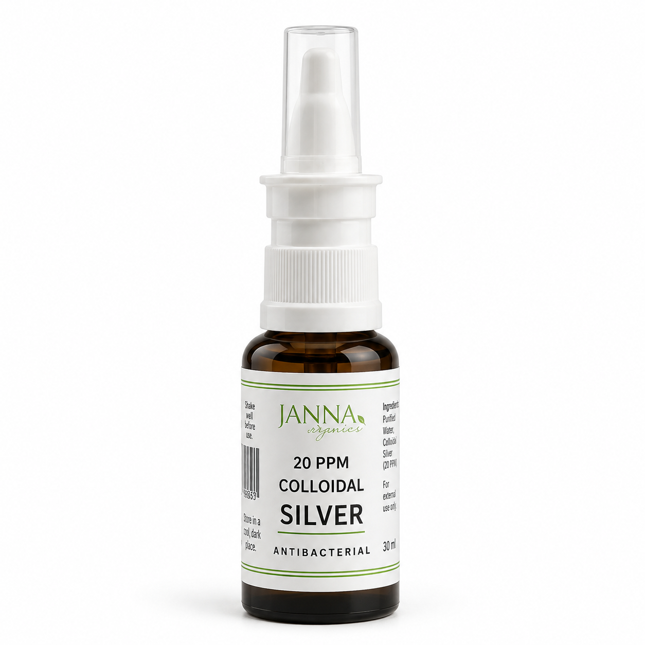 Janna Organic Colloidal Silver 20ppm Spray