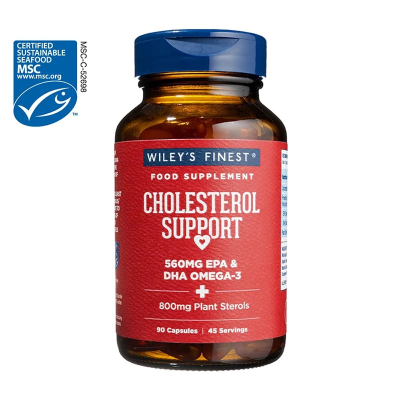 Wiley's Finest Cholesterol Support Omega-3 Fish Oil 90 Caps