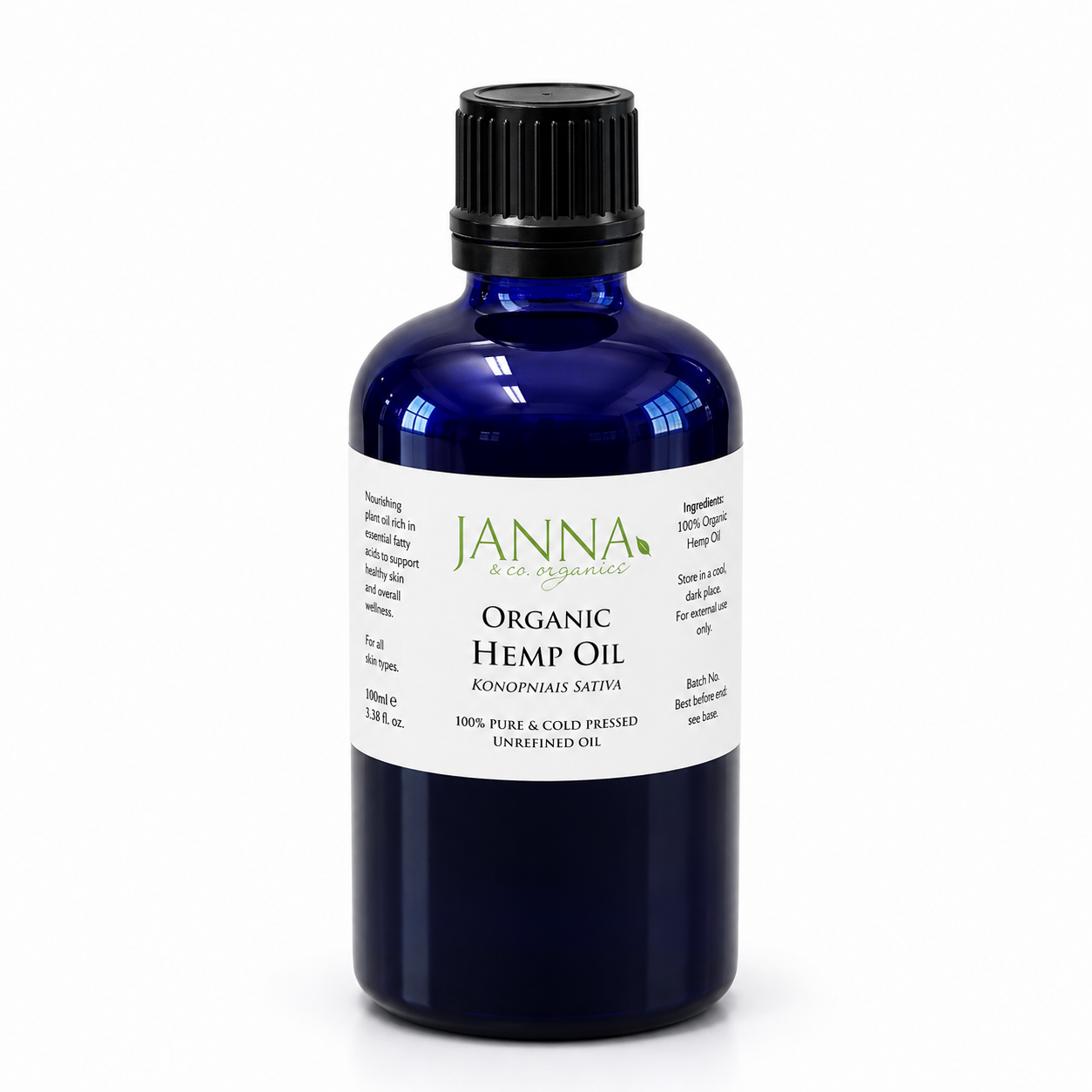 Janna Organic Organic Hemp Seed Oil 100ml