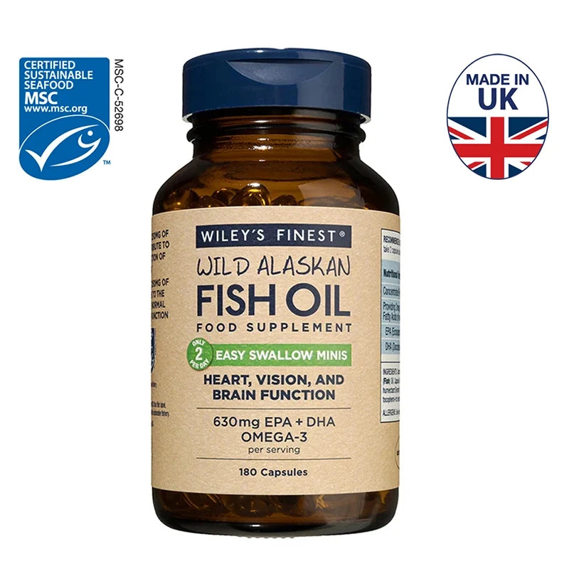 Wiley's Finest Easy Swallow Minis Omega-3 Fish Oil 180 Caps