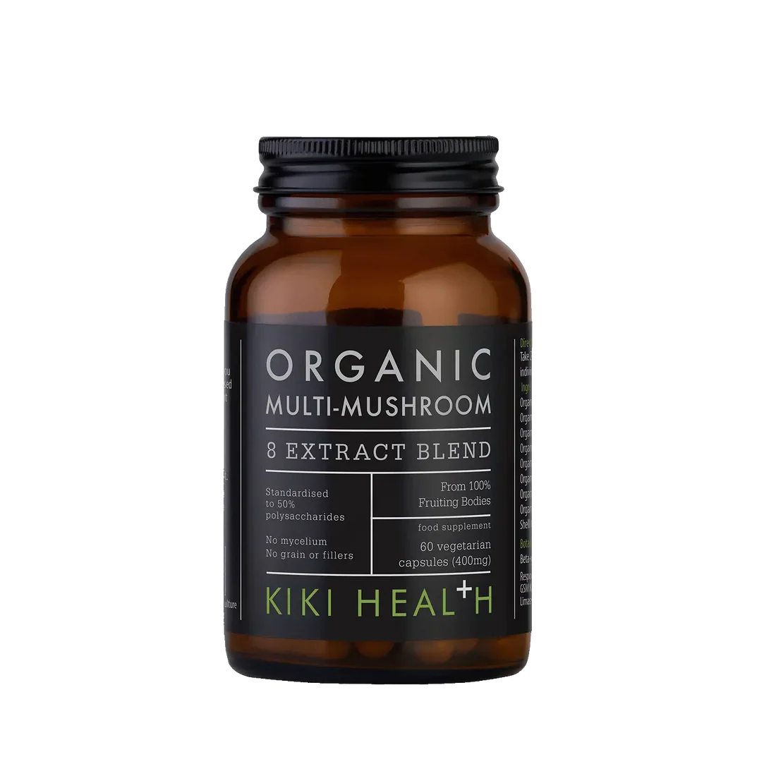 Kiki Health Organic Multi-Mushroom Extract Blend 60 Caps
