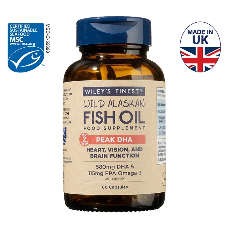 Wiley's Finest Peak DHA Omega-3 Fish Oil 60 Caps