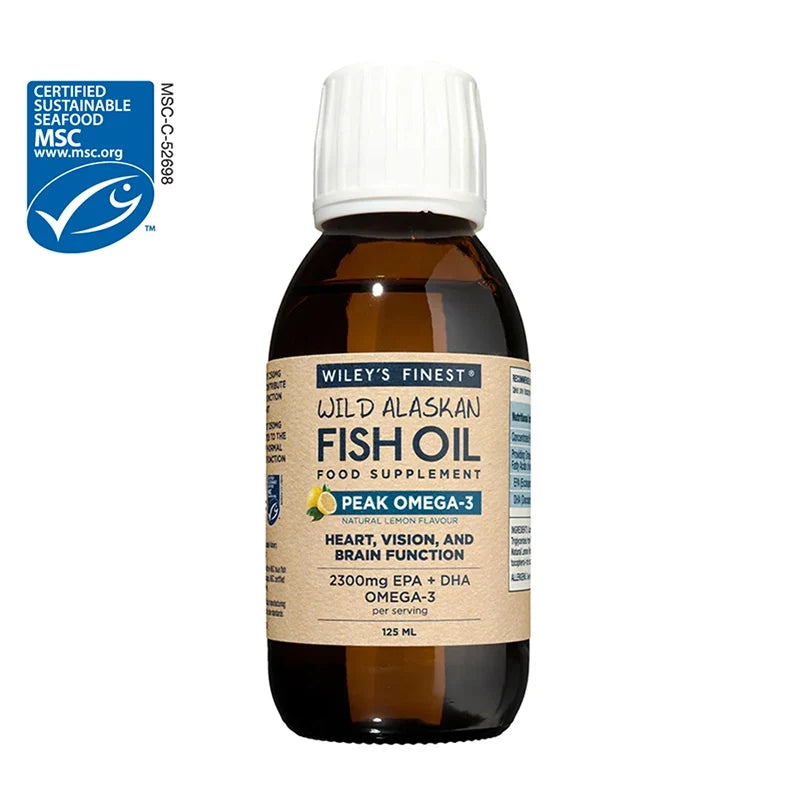 Wiley's Finest Peak Omega-3 Fish Oil Liquid (Lemon) 125ml