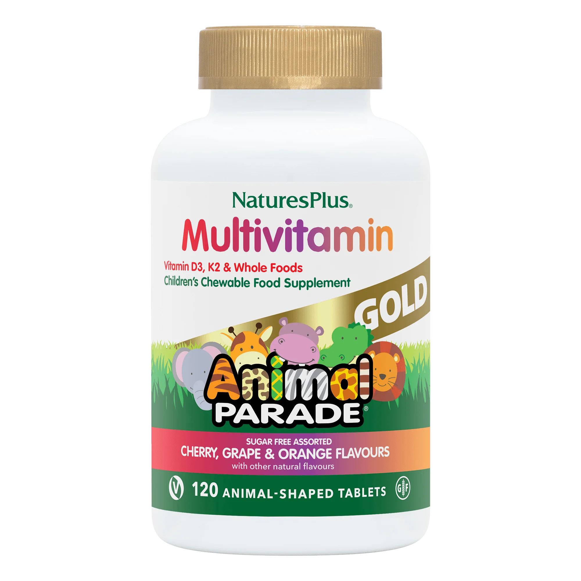 Nature's Plus Animal Parade Gold Multivitamin 120 Chewables - Assorted