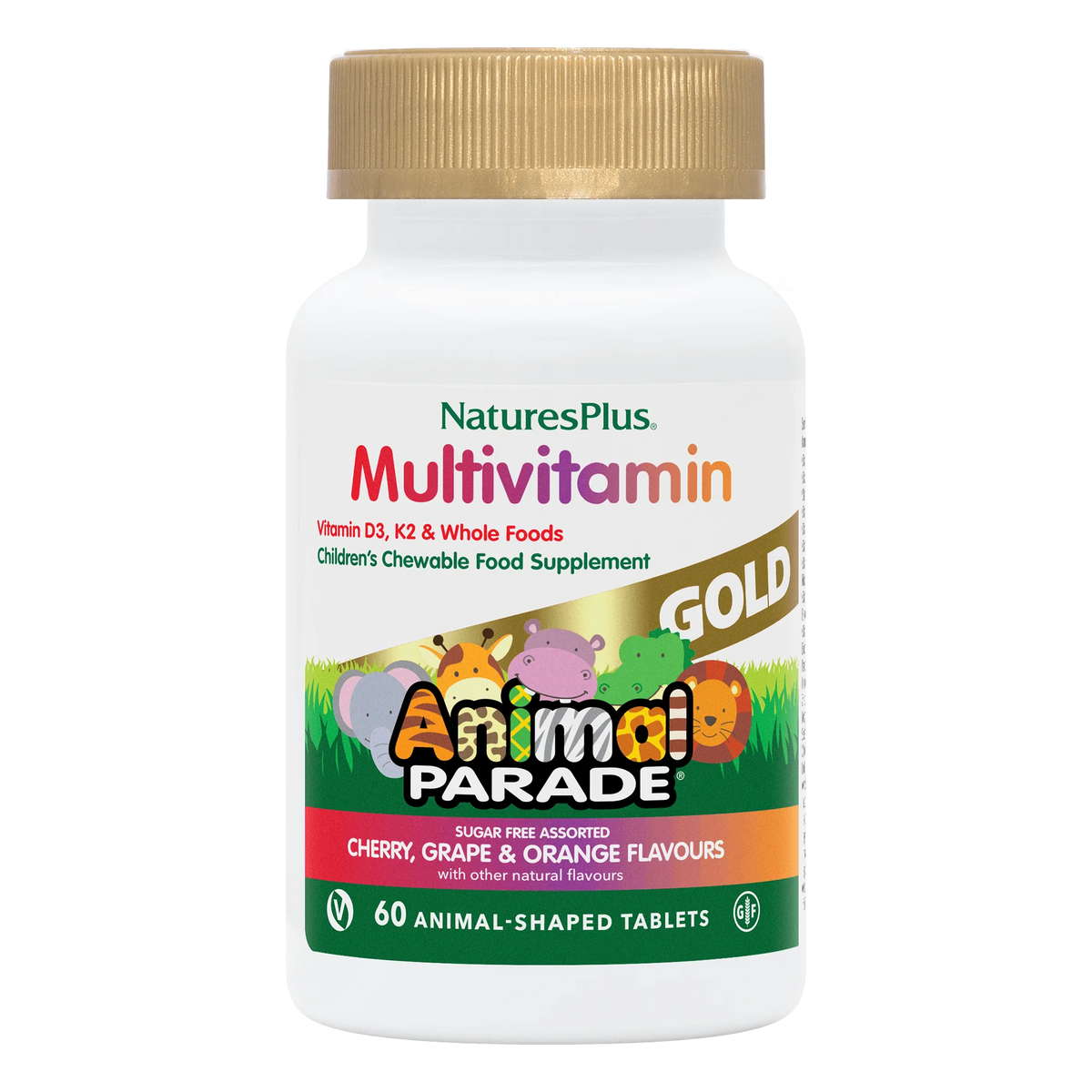 Nature's Plus Animal Parade GOLD Multivitamin 60 Chewables - Assorted