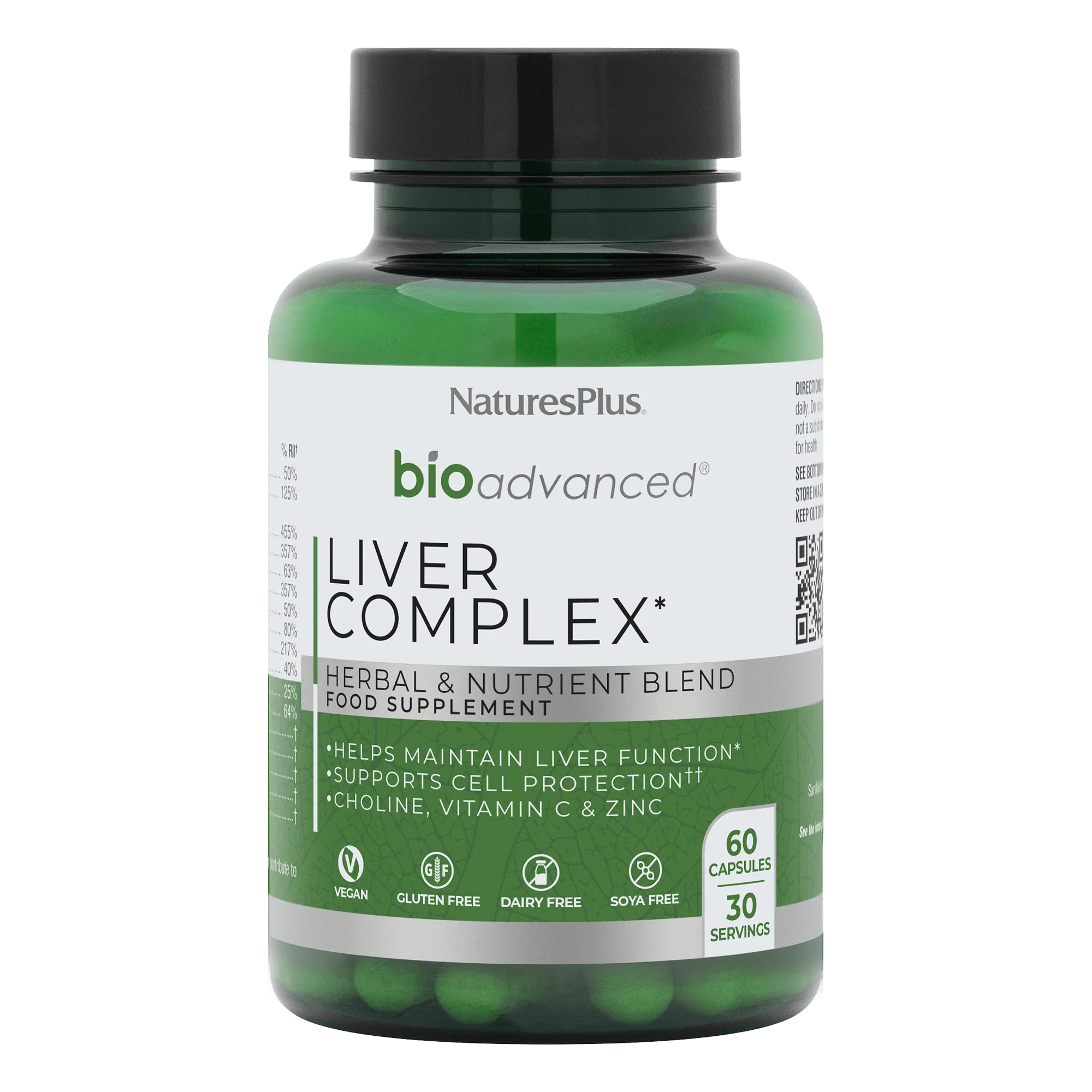 Nature's Plus BioAdvanced Liver Complex Capsules 60 Caps