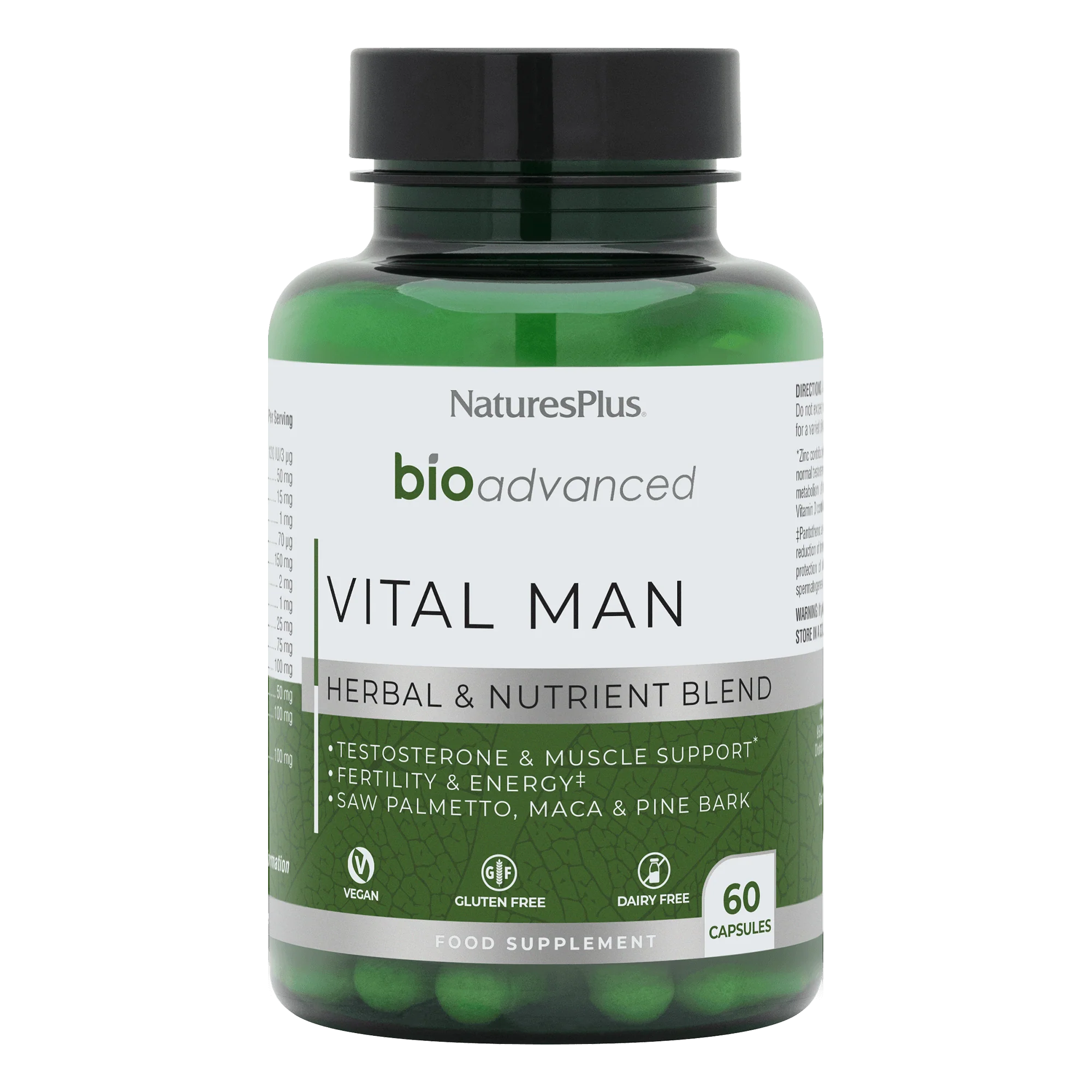Nature's Plus BioAdvanced Vital Man 60 Caps