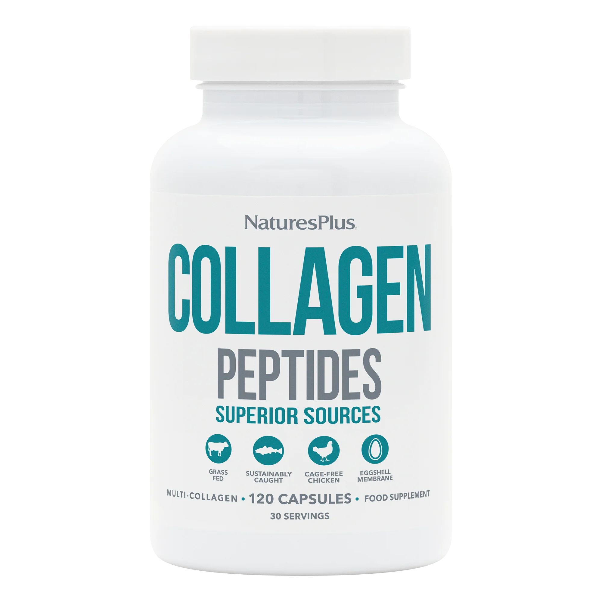 Nature's Plus Collagen Peptides 120 Caps