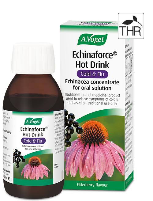 A.Vogel Echinaforce Hot Drink Cold & Flu Echinaceawith Elderberry 100ml