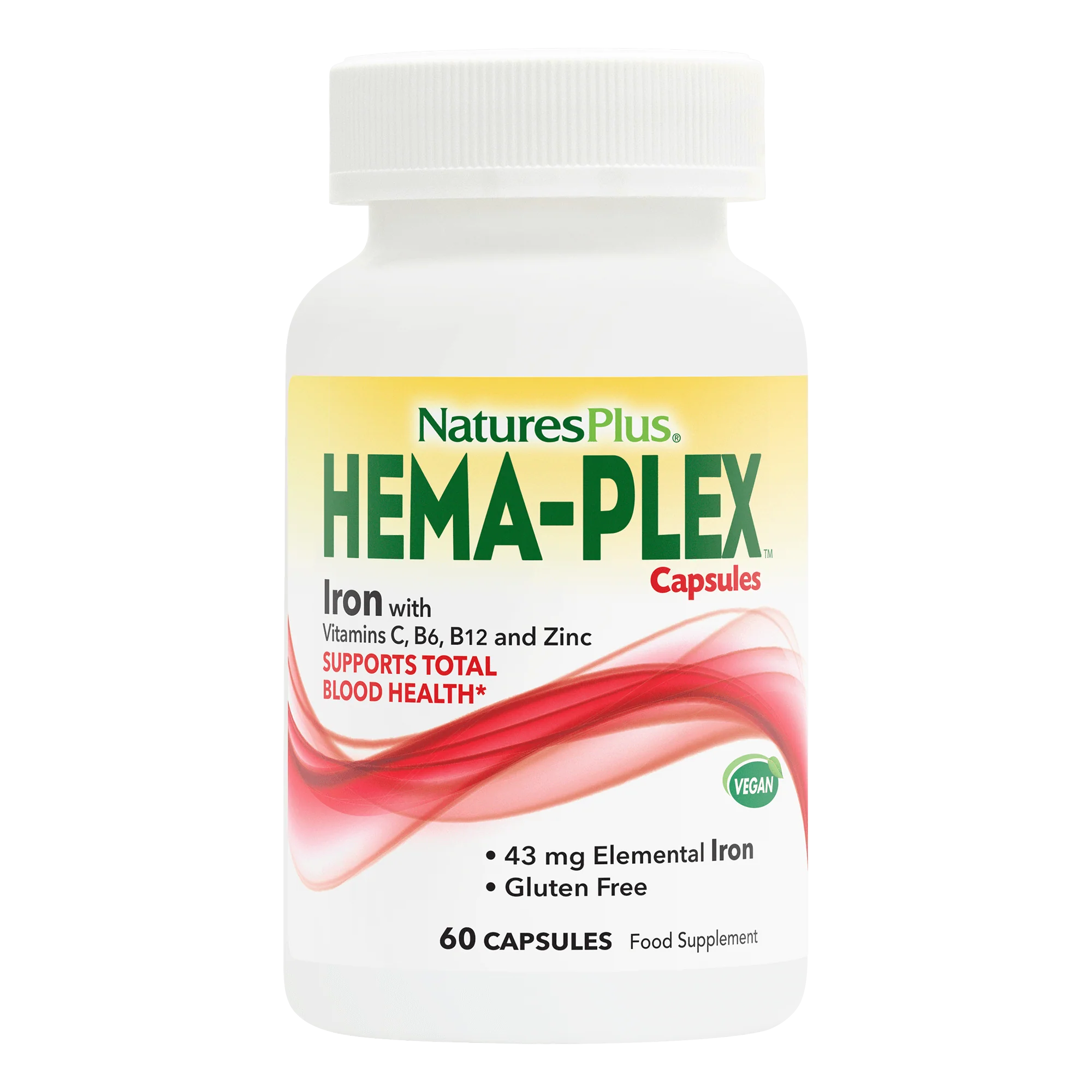 Nature's Plus Hema-Plex Iron 60 Caps