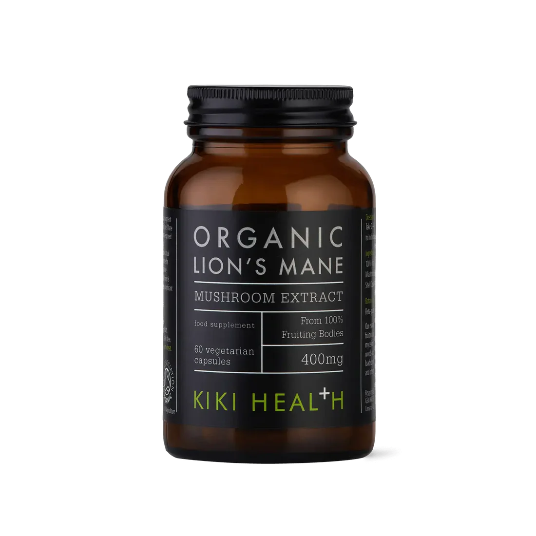 Kiki Health Organic Lion's Mane Extract 60 Caps