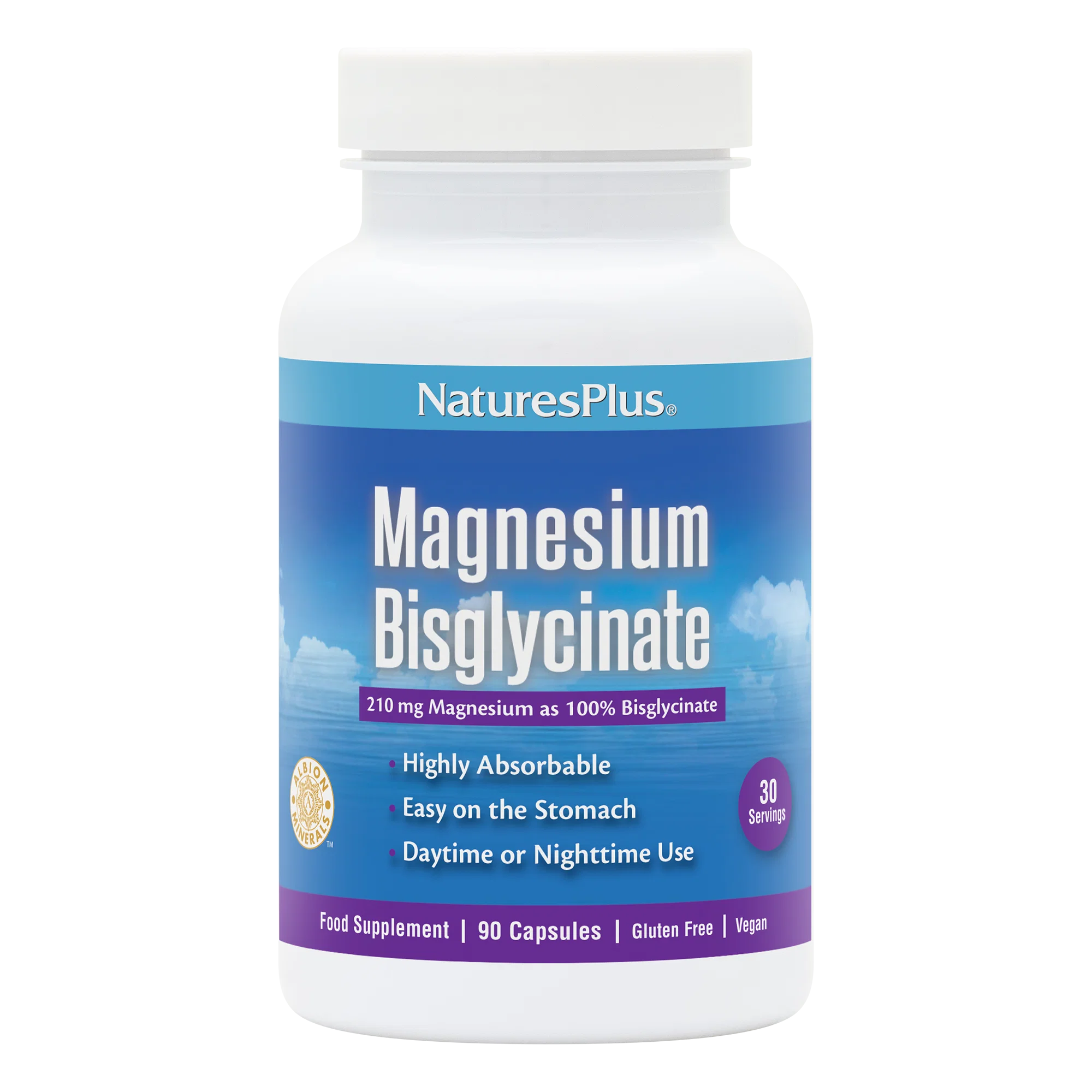 Nature's Plus Magnesium Bisglycinate 90 Caps