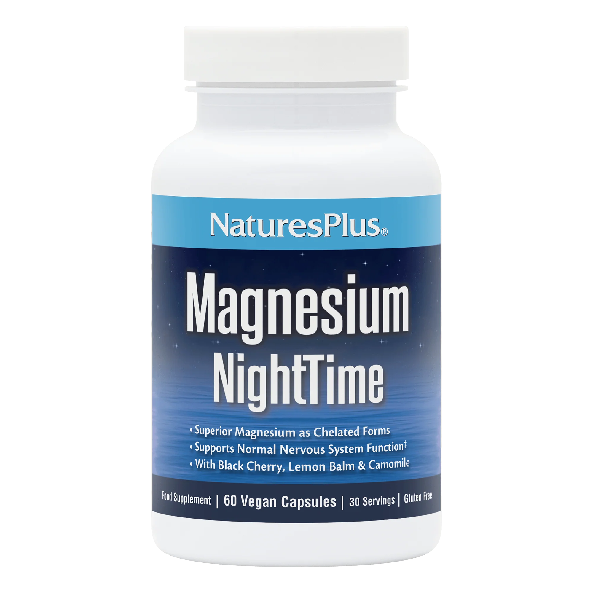 Nature's Plus Magnesium Night Time 60 Caps