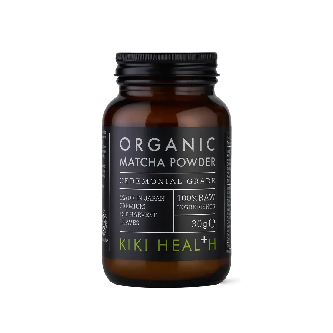 Kiki Health Matcha Powder Organic Ceremonial Grade 30g