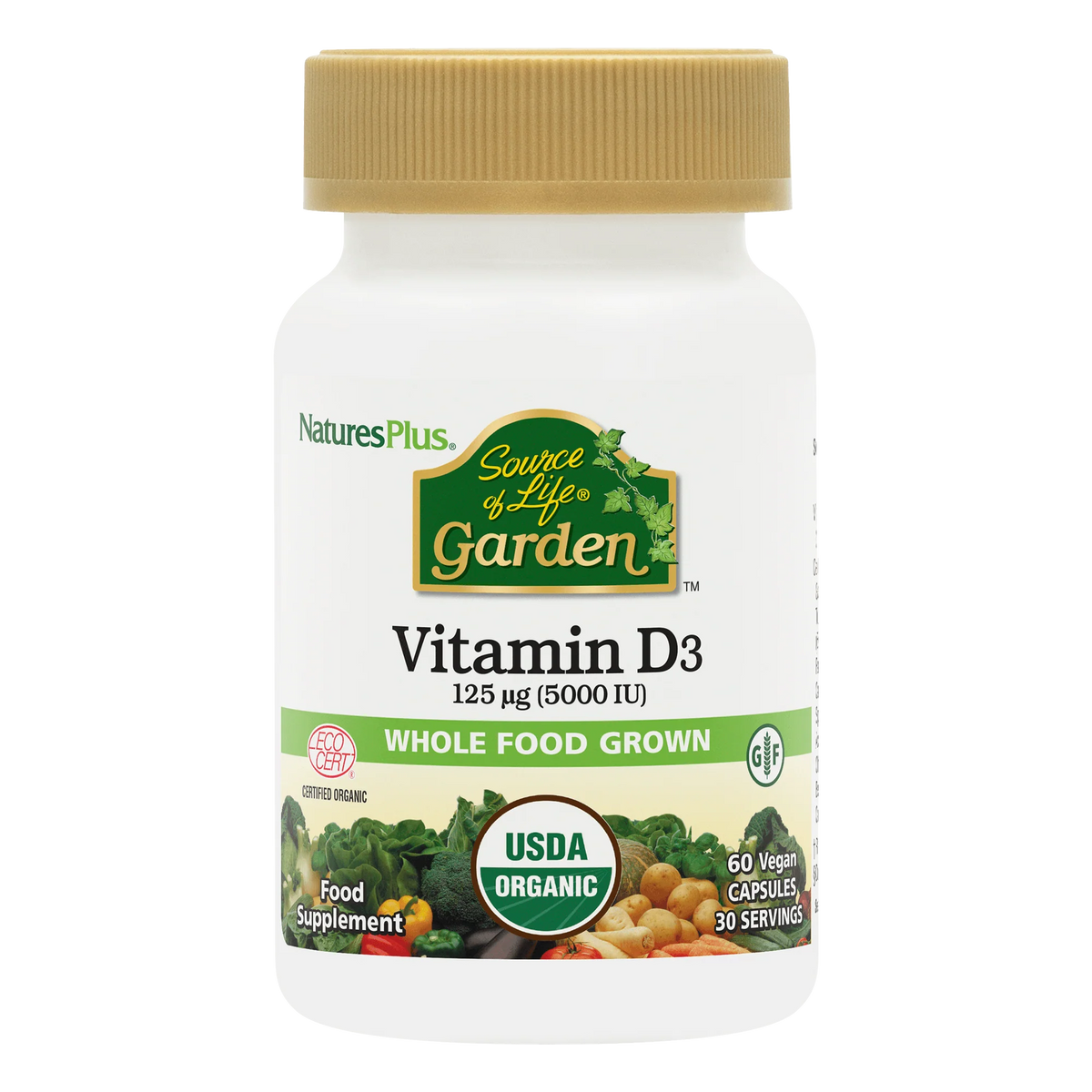 Source of Life Garden Vitamin D3 5000IU 60 Caps